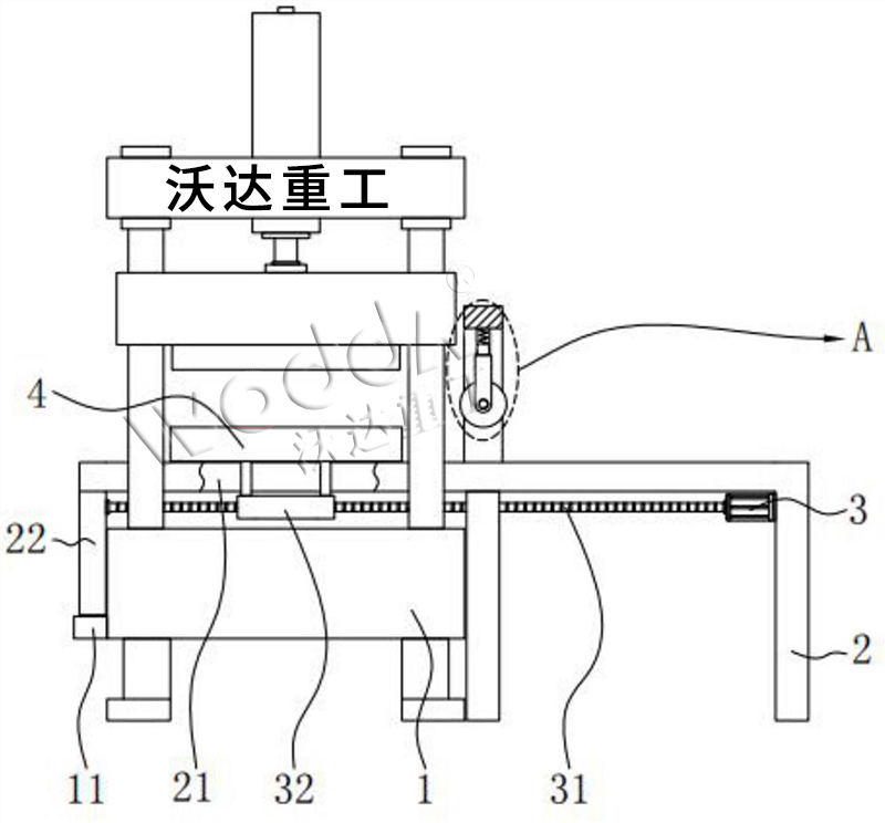 帶移動工作台(tái)的汽車内飾成(chéng)型液壓(yā)機